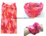 China Factory Produce Custom Print Polyester Pink Camouflage Women Neck Tube Scarves