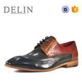 Rubber Sole Leather Handmade Mens Shoes