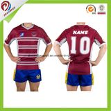 Custom Cheap Rugby League Jerseys New Breathable Fabric Sublimation Rugby Jersey
