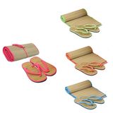 Summer Woman Straw Flip Flops Beach Slippers