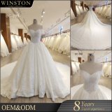 2018 Hot Selling French Style Lace Covered Front Short Long Back Wedding Dress