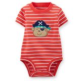 100%Cotton Round Neck Striped Baby Suits