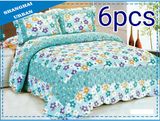 6 Pieces Fresh Cotton Bedding Quilt (set)