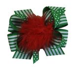 Fashion Christmas DOT Printing Hair Decoration Hair Bows