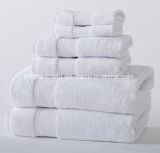 China Factory Supply 100% Cotton Plain White Hotel Bath Hand Towel