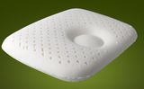 Baby Natural Latex Foam Pillow - Infant Protective Flat Head, Anti-Roll Head Support Pillow, 0-3 Years