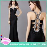 Black Elegant Designer Formal Prom Womens Evening Gowns