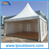 6X6m Outdoor Luxury Pagoda Marquee Tent with Wood Flooring