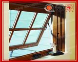 Wooden Color Aluminum Glass Awning Window