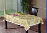 PVC Embossing Tablecloth with Flannel Backing (TJG0001)