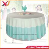 China Factory Custom Banquet Jacquard Table Cloths Round Wedding Table Cover