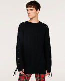 Men Fashion Winter Heavy Sweater with Metal Eyelet