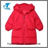 Girl Winter Down Windproof Puff Hoodie Outerwear