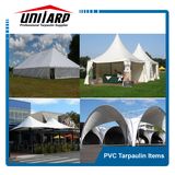 550GSM White PVC Coated Polyester Vinyl Fabric for Tent Awnings