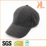 Polyester & Wool Quality Warm Plain Gray Baseball Cap