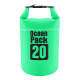 Newest 20L PVC Double Backpack Strap Waterproof Barrel Backpack Dry Bag