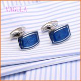 VAGULA Silver Painting New Design Wedding Shirt Cuff Link