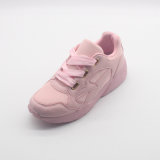 Fashionable Pink Mesh Fabric Women Cement Shoes