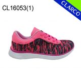 Fashion PU Leather Women Sports Running and Walking Shoes