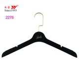 Custom Flocking Plastic Ladies Coat Clothes Hangers