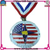 Bespoken Metal Medal with Printing Ribbon for Awards Medal