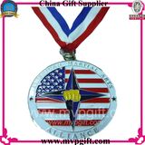 Bespoken Metal Medal with Printing Ribbon for Awards Medal