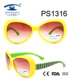 Newest Design Light Color Colorful Kid Plastic Sunglasses (PS1316)