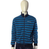 High Quality Fashion Stripe Zip up Fleece Jacket