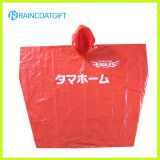 Disposable Advertising PE Rain Poncho Logo Printed Raincoat