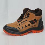 Brown Genuine Leather Safety Shoes