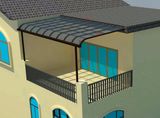 Polycarbonate Sun Shade Awning for Balcony with Aluminum Frame