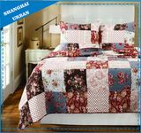 Rose Garden Printed Polyester Patchwork Quilt