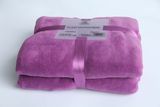 100% Polyester Super Soft Coral Fleece Blanket with Plain / Bedding Sets