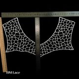 100% Polyester Fabric Lace Embroidery Fashion Designs Lace Collar for Women X026