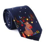 Fashion Stylish Christmas Tie Printed Cartoons Custom Made Winter Men's Neckwear Male Female Cravat Foulard