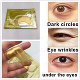 New Golden Color Ice Compress Gel Eye Care Eye Shield Gold Sleep Mask Sleeping Eye Mask