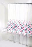 Colourful Circle PEVA Waterproof Shower Curtain for Bathroom