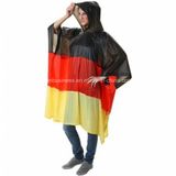 Flag PVC Raincoat Jacket with Hood for Emergency Weather