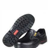 Black No Lace Anti Smash Security Shoes