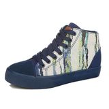 Factory Bulk Wholesale High-Quality Casual Style Printed Ankle Canvas Shoe