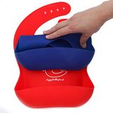 Waterproof Silicone Bib Easily Wipes Clean
