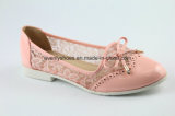 Fashion Comfortable Flat Heel Sexy Lady Shoes with Bowknot Decoration
