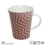 13oz Porcelain Mug with Texture Decal Design