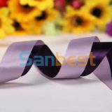 Decorative Woven Edge Polyester Satin Ribbon for Gift