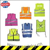 ANSI Class2 Black/ Green Factory Reflective Safety Vest with Pocket