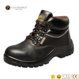 PU Injected Leather Steel Toe Work Safety Boots for Men