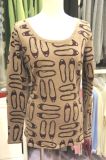 Cashmere Sweater with Printing Pattern (CPRP1104L)
