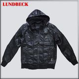 Black Men's PU Jacket for Winter Wear