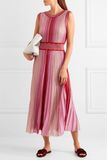 2017 Hot Sale Gilrs Reversible Metallic Stretch-Knit Maxi Casual Dress