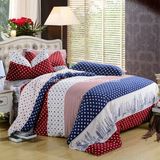 Textile 100% Cotton High Quality Bedding Set for Home/Hotel Comforter Duvet Cover Bedding Set (Colorful stripe)